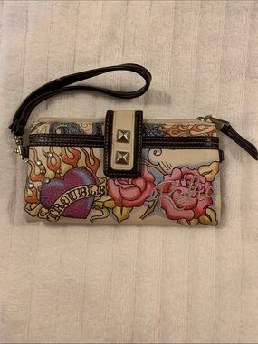 Relic Cream Multi Floral Tattoo Wristlet with Stud Accent